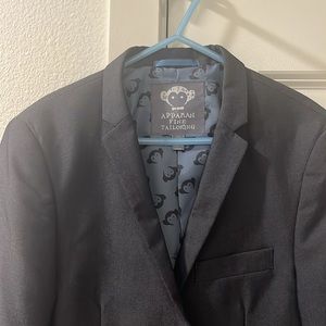 Appaman fine tailoring boys 10 grey suit euc